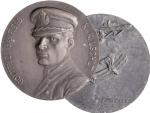 Osobnosti - Gottfried Banfield K.u.K. LSCHLT. (Linienschiffsleutnant), zinková medaile, portrét zleva, opis/letecký souboj, sestřelení letadla, 49,7 mm