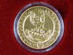 2002, Česká mincovna, zlatá medaile Dukát Albrechta z Valdštejna, Au 0,986, 3,49g, náklad 500 ks, etue, certifikát