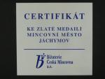 1997, pamětní medaile s motivem 10 Kč, Au 999,9, 15,56g, náklad 500ks, certifikát, etue, kvalita b.k.