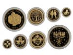 2001, Česká mincovna, zlaté medaile Dukátová řada 1 + 2 + 5 + 10 dukát 2001, Au 0,999, 31,1 +15,56 + 7,78 + 3,11g, náklad 300 ks