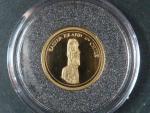 5 Dollars 2006 Velikonoční ostrov, Au 585/1000, 1,25g, průměr 13,92 mm, certifikát