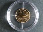 zlatá medaile z cyklu Historie letectví - Concorde, Au 0,585,9, 0,50g, etue, certifikát