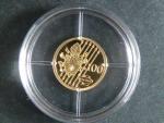 zlatá medaile z cyklu 100 Euro - San Marco Evangelista, Au 0,585,9, 0,50g, etue, certifikát