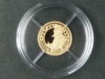 zlatá medaile z cyklu Největší Češi - Mistr Jan Hus, Au 0,585,9, 0,50g, etue
