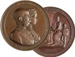 František Josef I. 1848-1916 - AE Medaile 1879 na stříbrnou svatbu císařského páru, věnováno městu Vídni, sign. Scharff, pr. 50 mm, Haus. 333