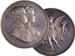 Korunní prinz Rudolf 1858-1889 - AR medaile 1881s belgickou princeznou Stephanií, pr. 55 mm