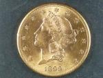 20 Dolar 1899 s, 33.436 g, 900/1000