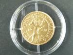 2008, Česká mincovna, zlatá medaile Dukát Matyáše II., Au 0,986, 3,49g, náklad 500 ks, etue, certifikát