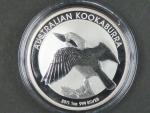 1 Dollars - 1 Oz (31,1050g)  Ag - Kookaburra 2011, kvalita proof, Ag 999/1000, etue