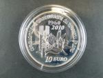 10 Euro 2010, Ag 0,900,  22,2g, náklad 10.000 ks, certifikát č. 4998, etue, Proof