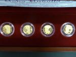 2009, Česká mincovna, zlatá medaile sada 4ks Rudolf II. Au 0,999,9, 4x 3,11g, náklad 400 ks, etue, certifikát