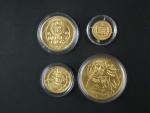 Sada zlatých mincí Koruna česká, 1000 , 2500 , 5000 , 10000 Kč 1996 b.k.