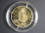 100 Euro 2014, Au 0,920, 17 g., náklad 500 ks., certifikát č.115, etue