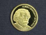 5 Dolar 2004, Albert Einstein, Au 0.999, 1,24 g.
