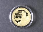 100 Euro 2017 Jaskyne Slovenského krasu, Au 900, 9,5g, etue, certifikát