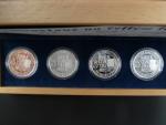 Sada 4 stříbrných medailí Lucemburkové na českém trůně, Ag 0.999, 16 g. průměr 34 mm, náklad 500 ks,etue, certifikát