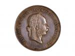 František Josef I. 1848-1916 - AR Medaile, Státní cena za chov koní, německý text, nesign., na hraně punc a značka J.C, 16,22 g., 40mm, hranky