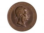 František Josef I. 1848-1916 - AE Medaile, (J. Tautenhayn)  Čestná cena C. K. ministerstva veřejných prací