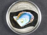 5 Dollar 2009, Ochrana mořského života s pravou perlou, Ag 0,925, 25g, náklad 2500ks_