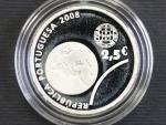 2,5 Euro 2008, 12g 0.925 Ag, etue, certifikát_
