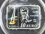 10 Euro 2010, 15g, 0.900 Ag, etue, certifikát_