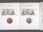 Pamětní medaile a tisk ve formě bankovky na počest prezidenta Václava Havla, stříbrná a měděná, tisk se stříbrným a s měděným přítiskem, série H 02000049 a H 03000049