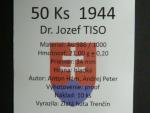 Au  replika slovenské 50 K 1944 Tiso, ražba 2022, náklad 10 ks