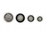 Sada stříbrných mincí 2£, 1£, 50p a 20p, 2010, etue a certifikát, nízký náklad_