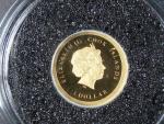 1 Dolar 2015 Sarra Corona, Au 999/1000, 0,5g, průměr 11 mm