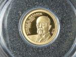 1 Dolar 2014 T.G.Masaryk, Au 999/1000, 0,5g, průměr 11 mm
