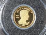 1500 Francs 2013 - J.F.Kennedy,  Au 0,999, 0,5g, průměr 11 mm