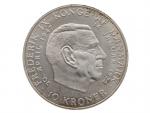 10 Kronen 1972, Úmrtí krále Frederika IX, 20,4g, 0.800 Ag, 36mm_