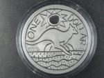 1 Dollars - 1 Oz (31,1g)  Ag - Kangaroo 2009, kvalita proof, Ag 0.999, KM 1083