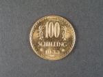 100 Schilling 1933, raženo 4727 ks.