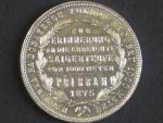 1 Fl 1875 pamětní Příbramský zlatník, bezvadný stav