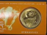 5 Dollars 2000, olympiáda Sydney 2000, No.13/28 GYMNASTIKA, orig. balení