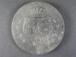 Zinková medaile Karel a Zita 1911, průměr 80 mm, med. Marschall