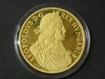 Leopold 20 Dukátová medaile, Au 70,02g, náklad 30 ks