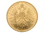 100 Korona 1915 Novoražba - Ražební lesk, 33.875g, 0.900 Au_