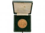 Záslužné - AE medaile b.l., Německá sekce Rady státní kultury pro Moravu, za zásluhy v oblasti zemědělství. Bronz 40 mm, 22,25 g, značeno V.O. (Viktor Oppenheimer), původní etue