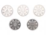 Sada stříbrných mincí 