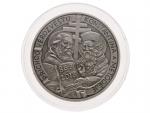 Stříbrná medaile Konstantin a Metoděj, 0.999 Ag, 31,1g, náklad 115, číslováno 039 na hraně_