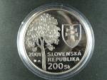 200 Sk 2001 60.výročí narození A.Dubčeka, etue, certifikát