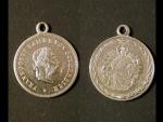Rakousko (Austria), Pamětní stříbrná medaile na Františka Josefa I., průměr 28 mm