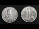 Německo (Germany). Pamětní cínová medaile  Jan Rakouský 29.6.1848, sign. A.Neuss, průměr 40 mm