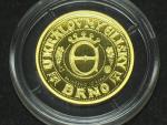 2008, Česká mincovna, zlatá dukátová medaile U královny královny Elišky, Au999,9, Au999,9, 3,11g, číslovaná, náklad 70ks  
