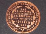 1 Zlatník 1875 Příbramský odražek Cu, novoražba Kremnice