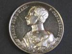 Ag  medaile 1852, (J.ROTH), NOVOROČNÍ F.J.I.