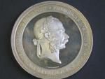 Ag  medaile 1869, (J. TAUTENHAYN), NÁVŠTĚVA BOŽÍHO HROBU - JERUZALÉM, F.J.I