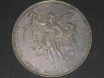 Ag  medaile 1881, (J. TAUTENHAYN), KE SVATBĚ SE STEFANIÍ BELGICKOU, ARC. RUDOLF